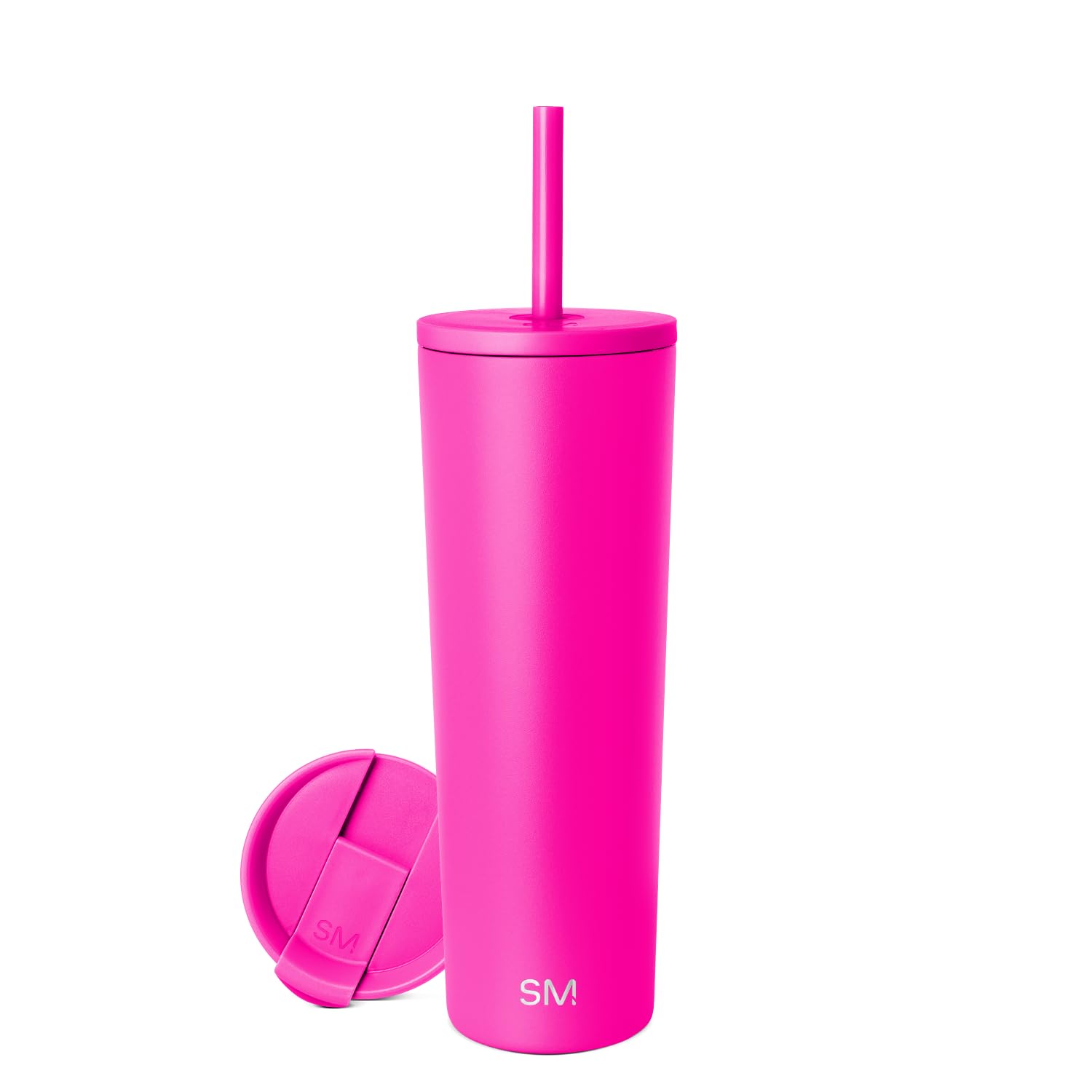 Simple Modern Insulated Tumbler with Lid and Straw | Iced Coffee Cup Reusable Stainless Steel Water Bottle Travel Mug | Gifts for Women Men Her Him | Classic Collection | 830ml | Raspberry Vibes — image 1