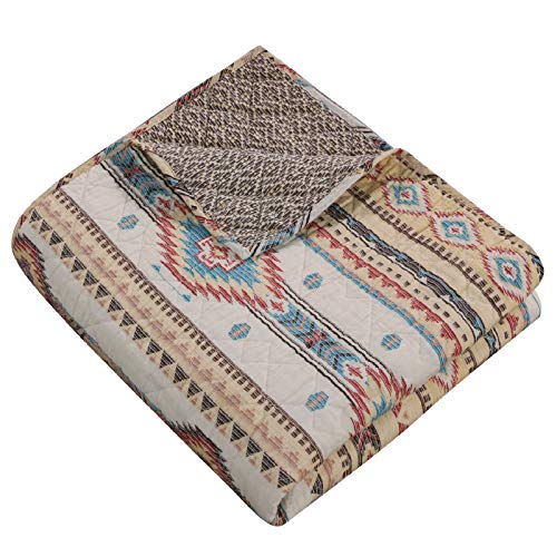 Barefoot Bungalow Phoenix Throw Blanket, 50X60-Inch, Tan #TOP1
