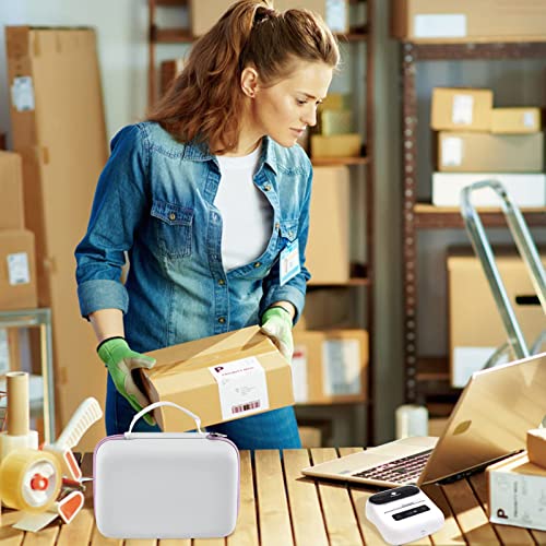 Case Compatible With Phomemo M220 Label Maker Printer, Portable Storage For Bluetooth Barcode Sticker Makers Machine, Mesh Pocket For Labels Tapes, Thermal Paper Roll And Charging Cable (Box Only) #TOP5