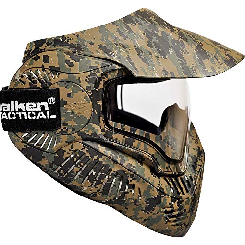 Sly Valken Paintball MI-7 Goggle/Mask with Dual Pane Thermal Lens - Woodland
