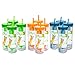 Fruit Infuser Water Bottle with Straw - 20 oz - BPA Free (Multi-Pack of 12)
