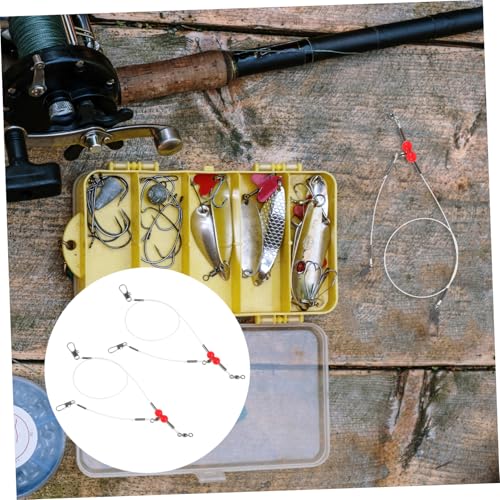 Kisangel 6pcs Fishing Leaders High Strength Wire miniatura 7