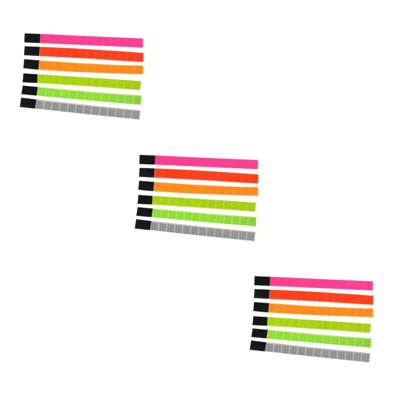 Kisangel 12 Uds Banda Reflectora para Ciclismo Muñequera Pulsera Pulseras Reflectantes Pulseras Luminosas Pulsera para Correr De Noche Brazalete Fluorescente Cinturón De Tira