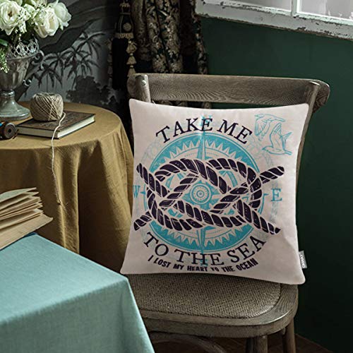 ONWAY Ocean Park Cotton Linen Theme Decorative Pillow Cover - Image 6