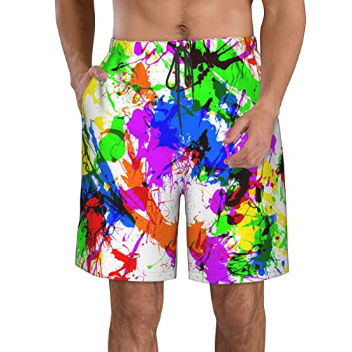 SWEET TANG Men Breathable Shorts with Elastic Waist Big & Tall Half Pants Perfect Short