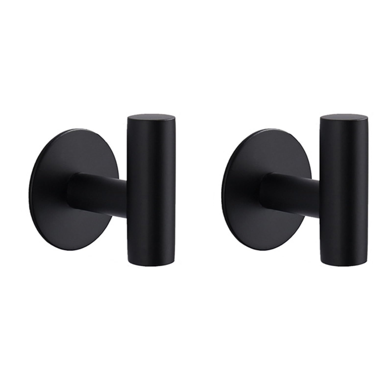 Suodebyy Black 2Pcs Coat Hooks Wall Mounted Coat Hooks For Bathrooms Wall Mount