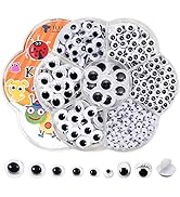 8 Occhi Mobili Adesivi Da 50 Mm – Autoadesivi Bianchi E Neri – Per Scrapbooking, Pupazzi, Decorazioni Fai Da Te – TOAOB