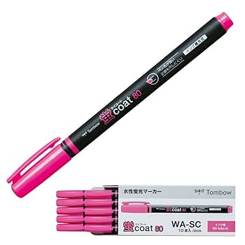 トンボ コート マーカー ピンク Amazon.co.jp: トンボ鉛筆 蛍光ペン 蛍コート80 桃 (強いペン先