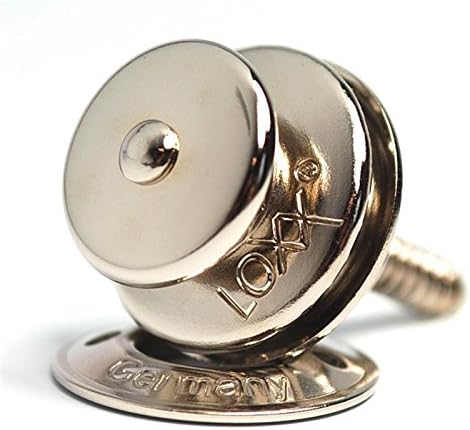 LoXX 6 x Heavy Duty Stainless Steel Strap Lock System for Guitar, Bass, Boat, Yacht, RV