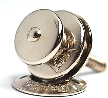 LoXX 1 x Heavy Duty Stainless Steel Strap Lock System for Guitar, Bass, Boat, Yacht, RV