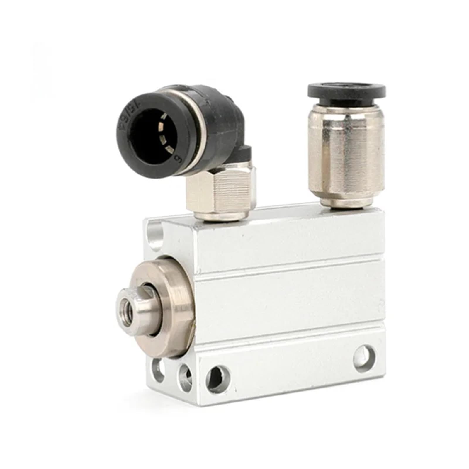 CUJB/CDUJB6/8/10 Kleiner pneumatischer Zylinder mit freier Installation, Bohrung 6 mm, 8 mm, 10 mm Hub 8/10/15 mm, 1 Stück(CUJB10 (nonmagnetic),10mm Stroke)