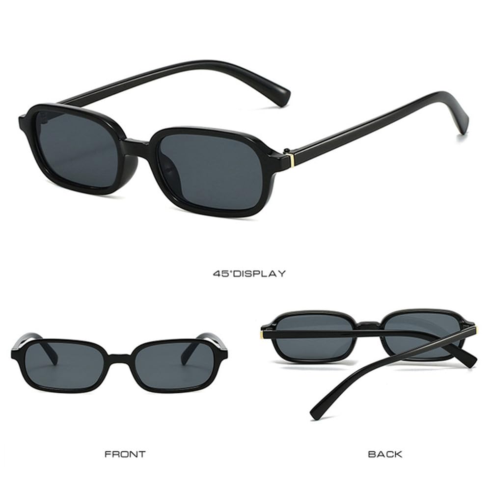 Gafas de sol vintage para hombre y mujer 2026 Gafas de moda Gafas de sol rectangulares Anti UV400 Shades E