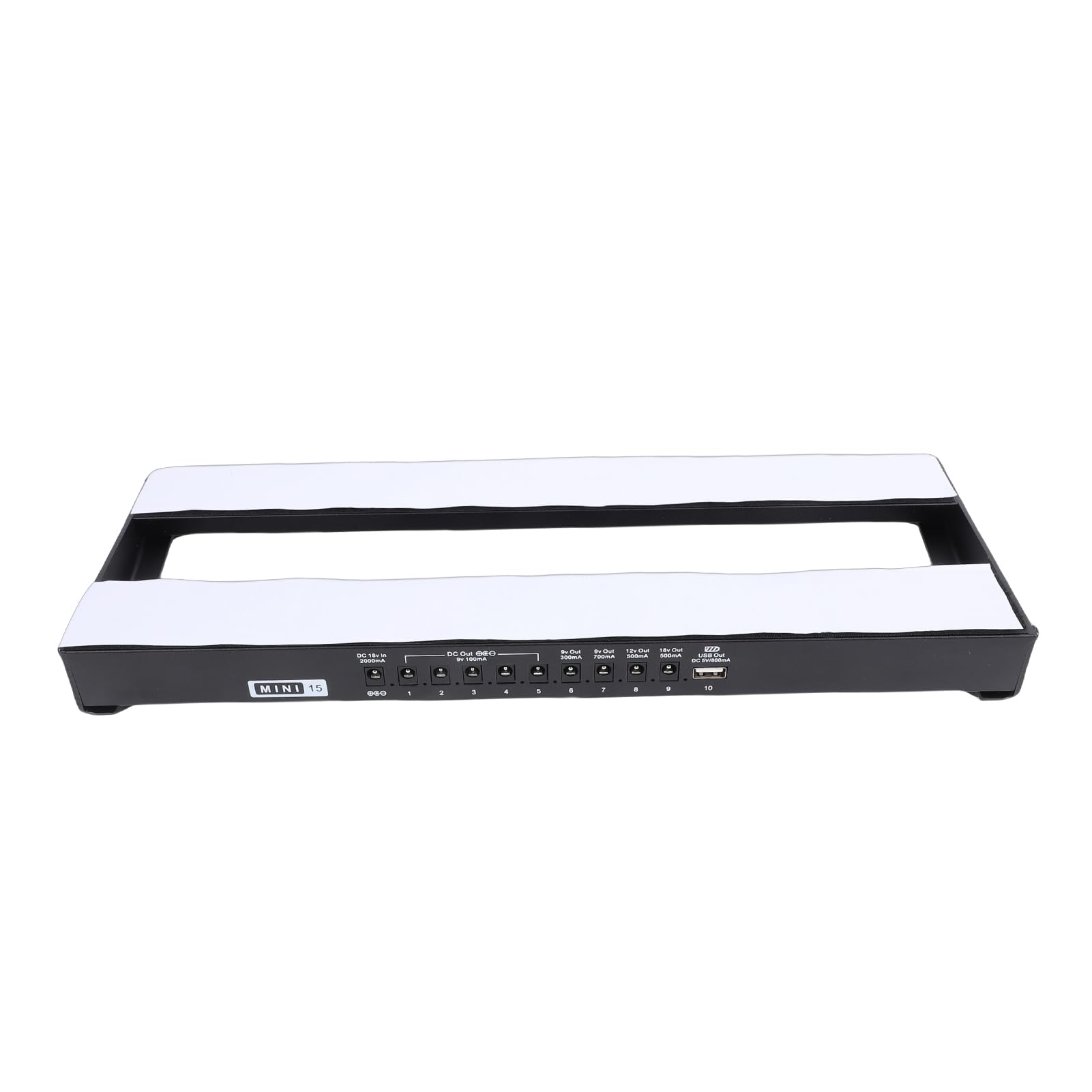 Tablero de Efectos de Guitarra Eléctrica 8 DC 1 USB, Pedalera Portátil con Fuente de Alimentación, Reducción de Ruido, para Pedal de bajo, Diseño Integrado, Indicación de (Enchufe europeo)