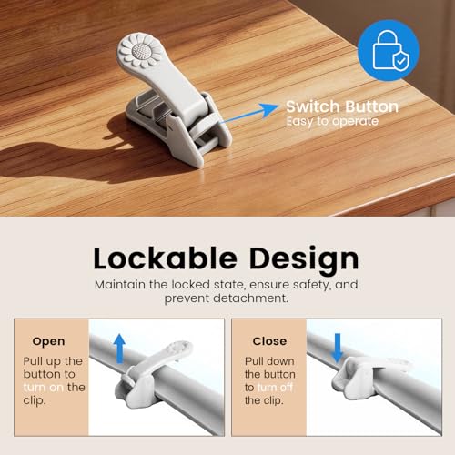 Image of Lockable Pee Pad Clips, with Adhesive Tape, for Indoor Wall Pads Secured, Extra Thick Clamps for Silicone Puppy Pad Holder Tary Secured, Tight Strong Clamp for Dogs, Cats Training