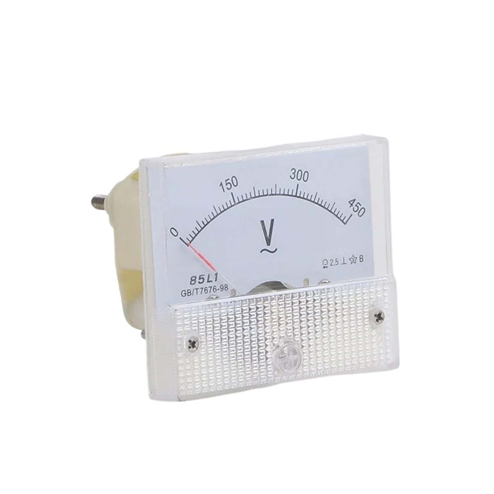 Comprobador de Voltaje Voltímetro analógico de Panel, 1 Pieza 85L1-V CA, voltímetro de 1 V-500 V, Puntero de 65 x 56 x 60 mm(5v)