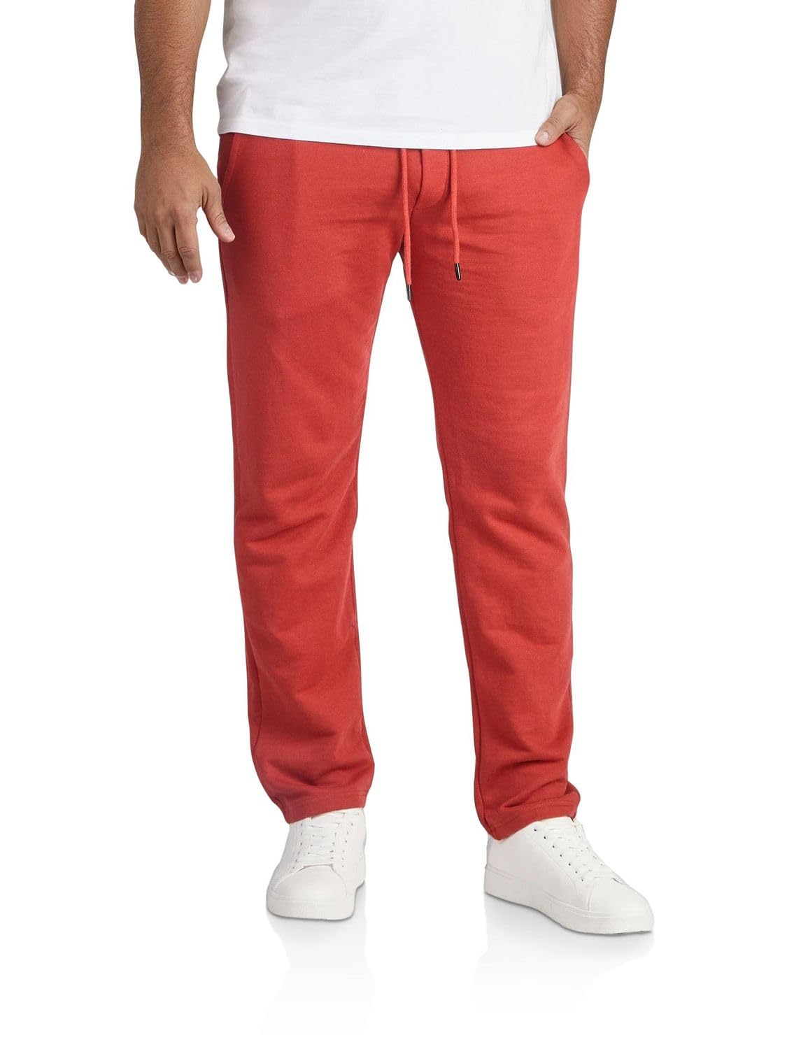 Riverso Jogginghose Herren Baumwolle lang Regular Fit – RIVGuido Rusty Ochre Red (4XL)