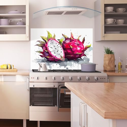 Crédence de cuisine Pink Pitaya ARTHUB® pour un espace coloré - 3