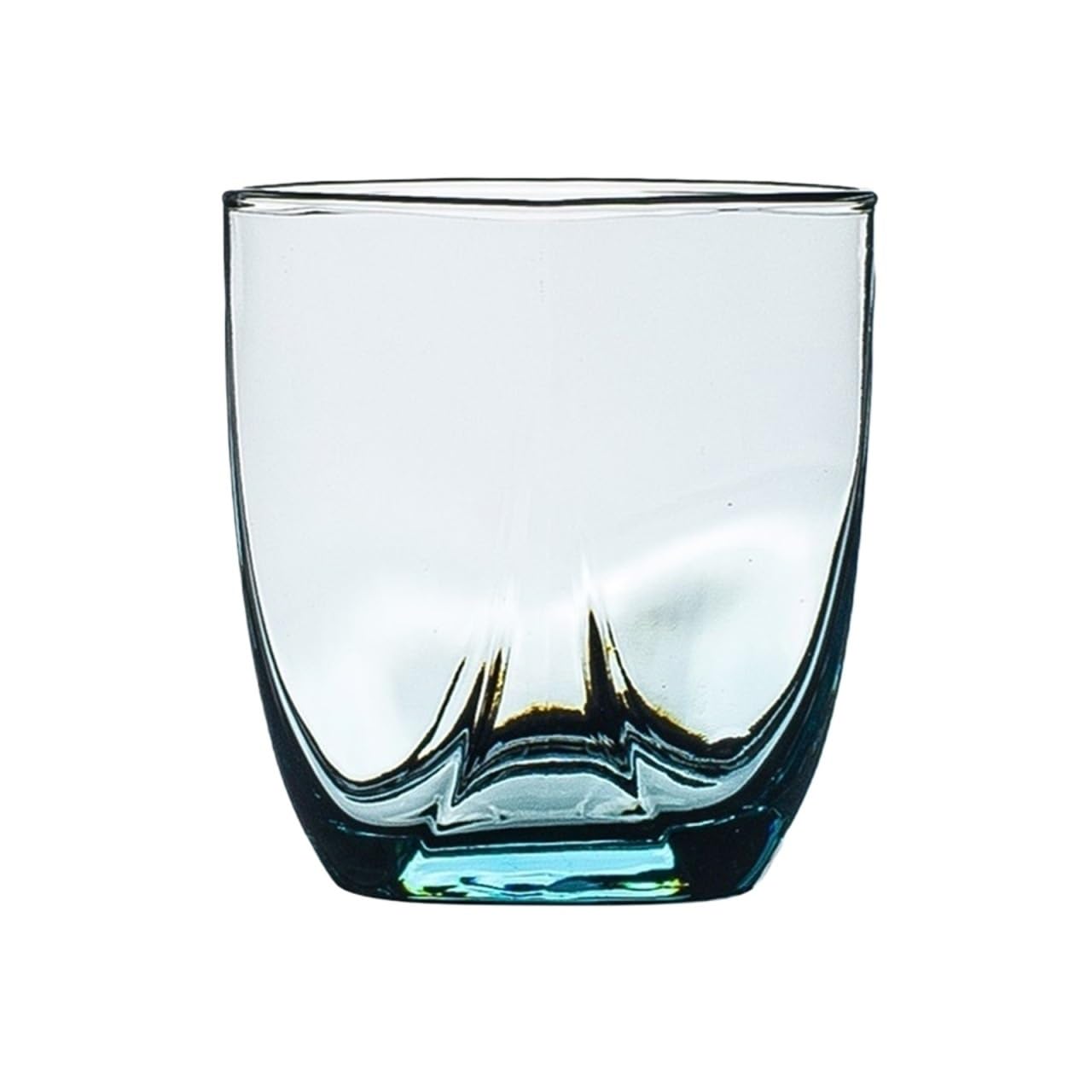 Vasos de agua azul pequeño forma diamante para compartir momentos