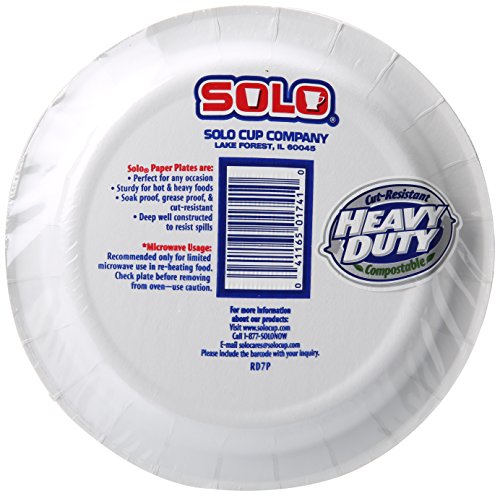 Solo 6 7/8" Heavy Duty Paper Plates, 48-Count Packages (Pack of 12) image 5