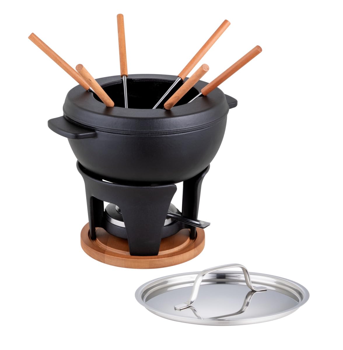 Appareil fondue fromage induction KUHN RIKON Alpweide Mini caquelon fonte 17cm