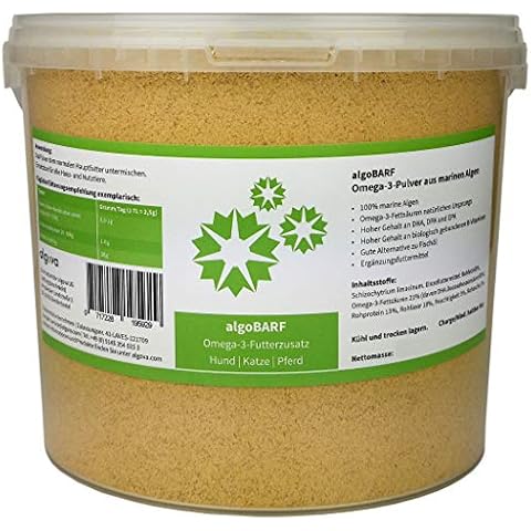 algoBarf - Omega-3 Algen für Hunde Pferde Katze Barf vollwertiges natürliches Pulver Cover
