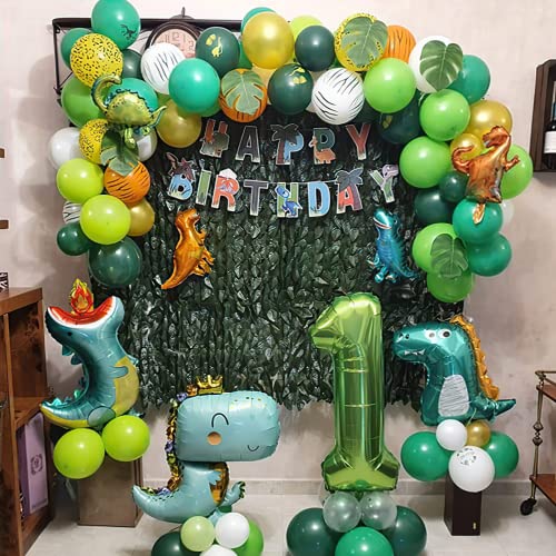 FINEVERNEK Palloncini Dinosauri Compleanno,Kit di