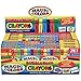 Magic Colors Assorted Fruit Flavored Bubble Gum Crayons Packs: 24-Piece Box