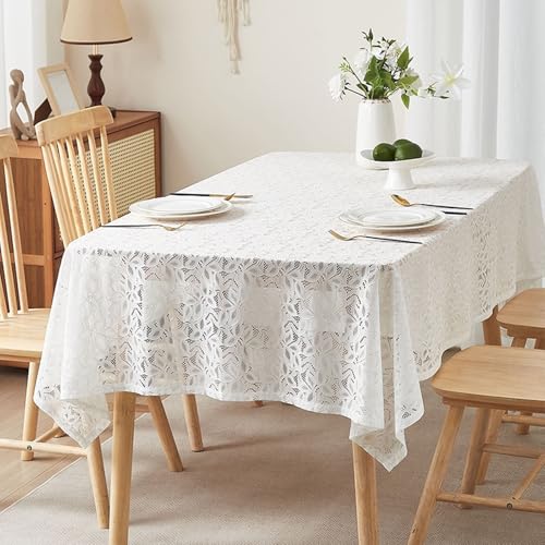 Nappe rectangulaire grande taille 140x300 cm en polyester lavable
