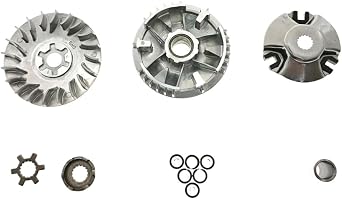 RESV Variator Drive Face Pulley Assy Compatible with Motorcycle Models ZY100 LY100 FX100 RSZ Jog 100