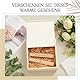 Namalu 4 Stück Kartenhalter Holz Fotohalter Tischkartenhalter mit Sprüchen Postkartenhalter Kartenständer für Postkarten Tischkarten Tischnummern Namensschilder Hochzeiten Foto Geschenk (Schön)