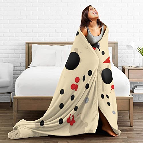 Horror Movie Blanket Ultra-Soft Flannel Plush Throw Super Fuzzy Warm Lightweight Thermal Fleece Cozy All Season Blankets For Travel Office Outdoor Home Couch Living Room Bed Sofa 80"X60" #TOP4