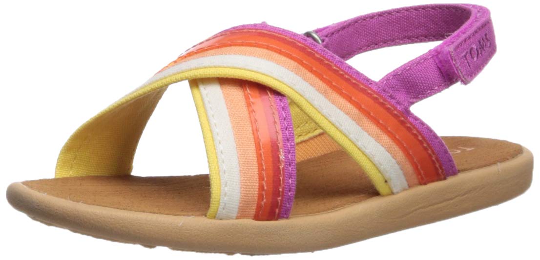 TOMS Tiny Viv Persimmon Multi Unisex Closed Toe Sandals
