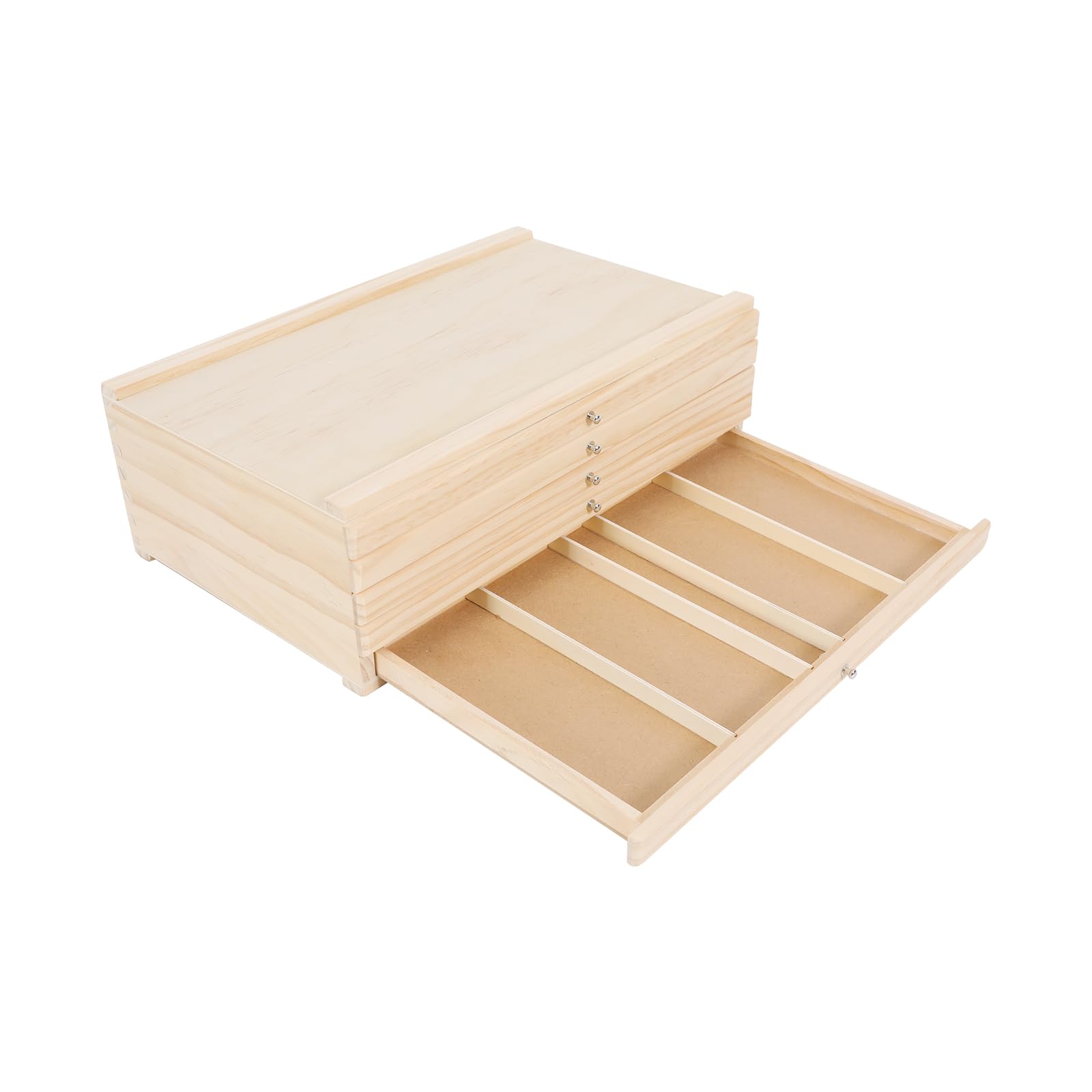 Cassettiera con 5 cassetti, organizer per ufficio, con rotelle, per documenti, forniture artistiche, 40 x 25,5 x 12,3 cm