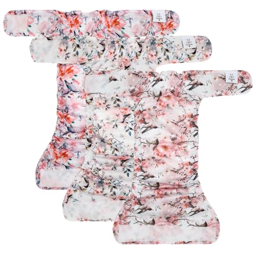 Image of CuteBone Washable Dog Diapers Female No Tail Hole 3 Pack Reusable Doggie Period Training Pants for Docked-Tail Frenchie French Bulldog Boston Terrier Without Tail WWD30L