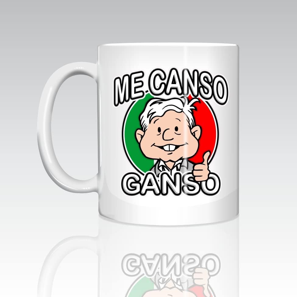 Miniatura 2 de Me Canso Ganso AMLITO Lopez Obrador AMLO Taza de café de cerámica 11oz