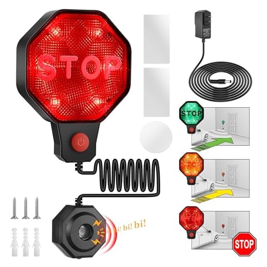 Hiboom Garage Parking Sensor Aid with LED Indicators and Audible Alarm, Parking Assist Sensor with Dual Power Options, Garage Parking Stops LED System Offers Intuitive Signals Green/Yellow/Red Light