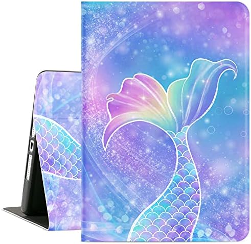 iPad 9th Generation Case, iPad 8th Generation Case, iPad 7th Generation Case, iPad 10.2 Case Kids Women Girls, Multi-Angle View with Adjustable Stand Auto Wake/Sleep, Mermaid