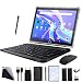 Produktbild 2026 Neueste Tablet 10 Zoll,3-in-1 Android Tablet Mit Tastatur Maus Stift, 4G LTE Tablets Mit 2 SIM 1 SD,64GB ROM 512GB TF-Octa-Core | 1080P FHD | 13MP | 6000mAh | Bluetooth | WLAN GPS Typ C-Schwarz