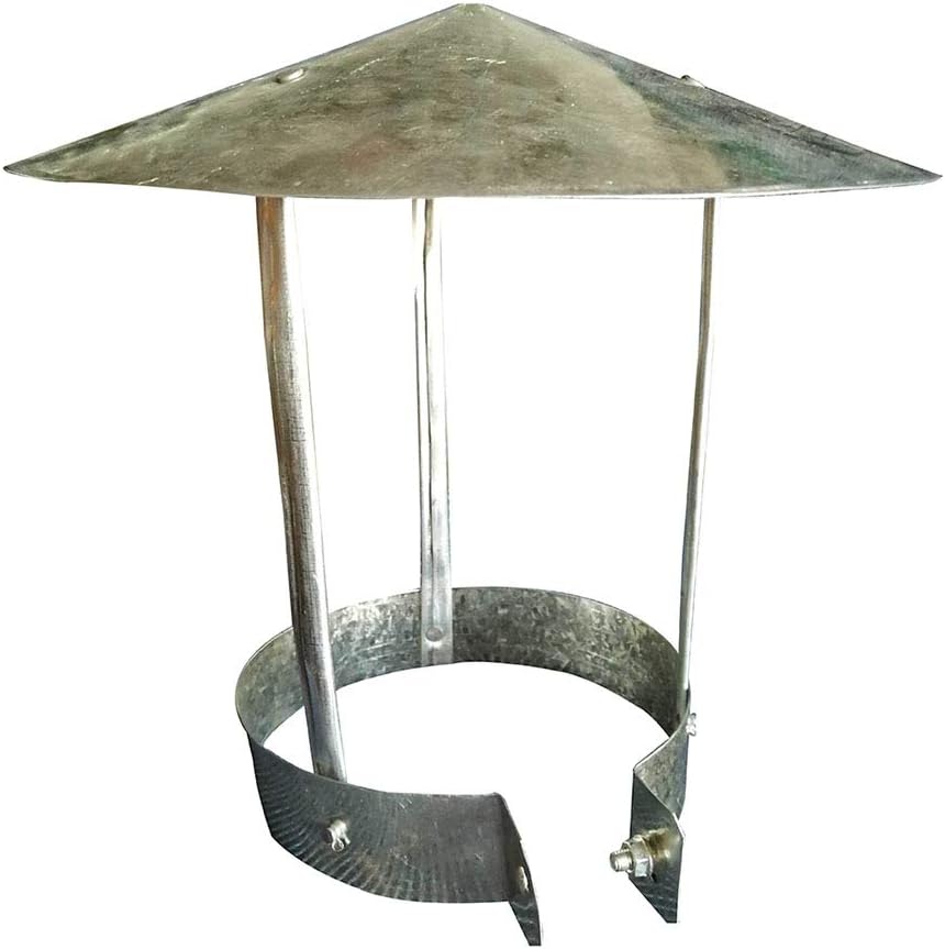 Chimney Cover, Stainless Steel Chimney Cowl, Pipe Rain Cover Protector Cap Ending Roof Cowl for Ducting Ventilation Cap Rain Hat Hood Tool