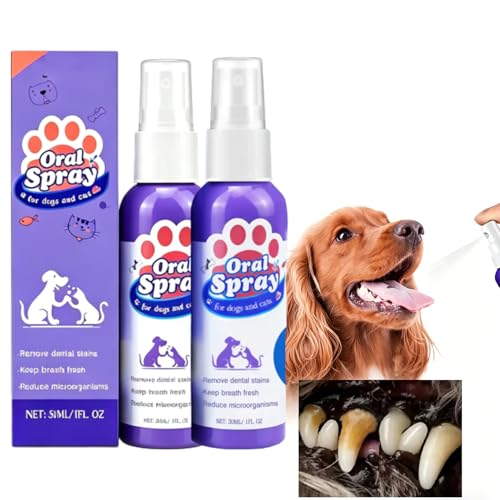 fuiznox Skavix Pet Oral Spray Skavix Pet Dental Care Spray - Fresh Breath & Easy Pet Oral Care for Dogs & Cats Chlorhexidine for Dogs