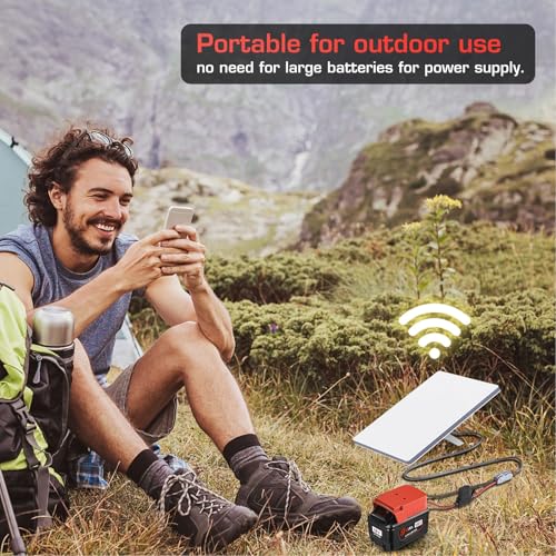 Mini cable de alimentación para conectar mini antena parabólica a baterías externas de 18V 4