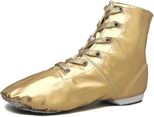 MSMAX Botas de baile de jazz para niña de PU