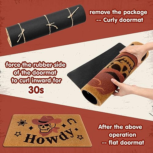 Tapis de porte d'entrée Halloween pour maison style gothique