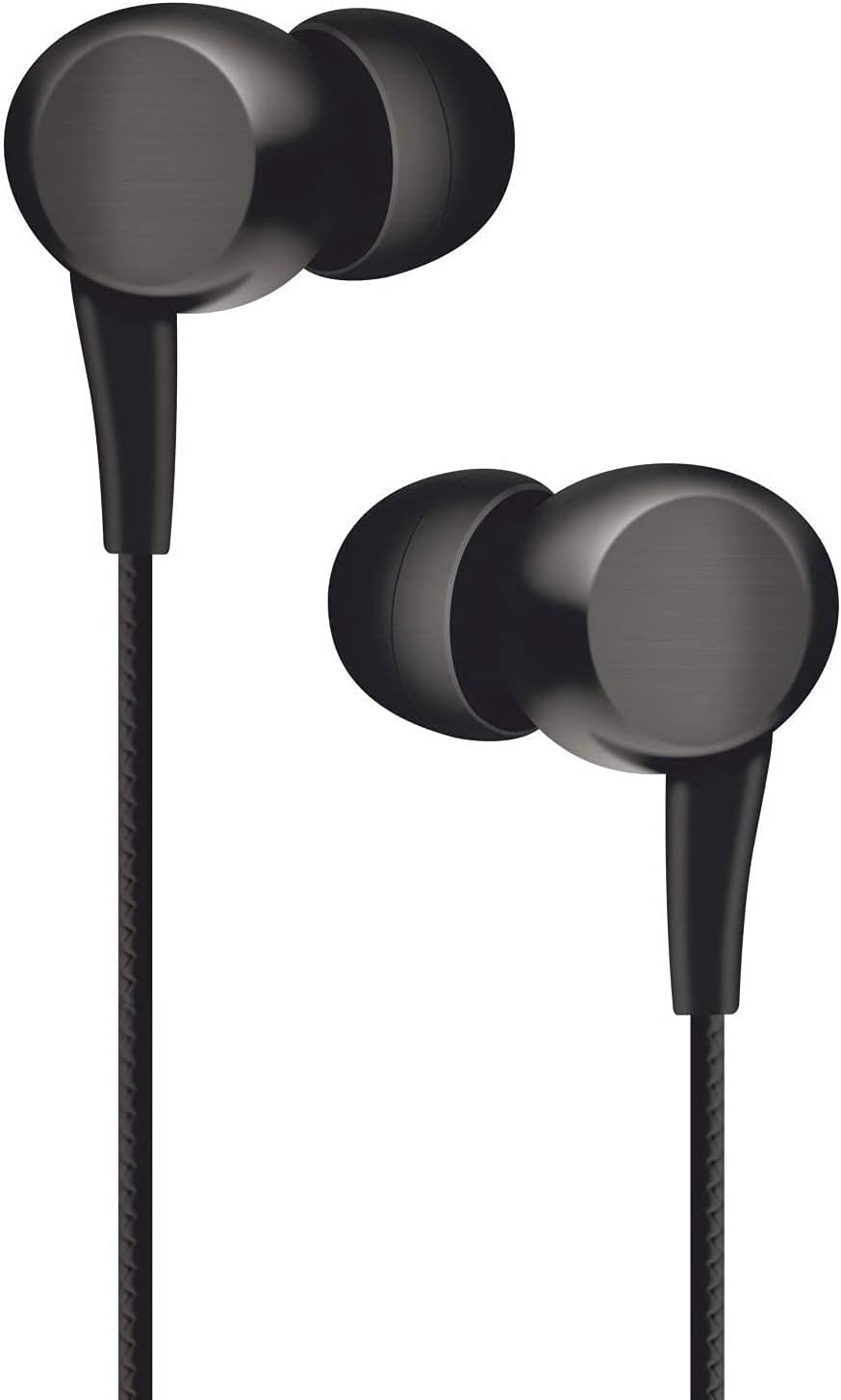 Earphone For Kia Sorento Universal Earphones Headphone Handsfree Headset Music with 3.5mm Jack Hi-Fi Gaming Sound Music Wired in-line 10mm Powerful Extra Bass Driver HD Stereo Audio Sound with Noise Cancelling Dynamic Ergonomic Original Best High Sound Quality Earphone - ( Black , 1B, R50 )