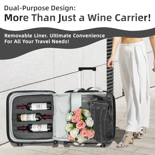 SERABETTO 6-Bottle Wine Luggage