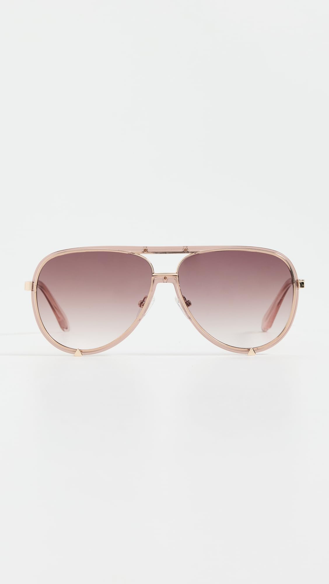QUAY - Sunglasses for Men & Women, Medium Aviator Shades, UV Protection Lenses: Doe/Brown Large
