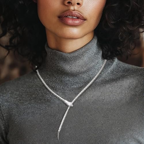 Ross-Simons Italian Sterling Silver Adjustable Snake Necklace2