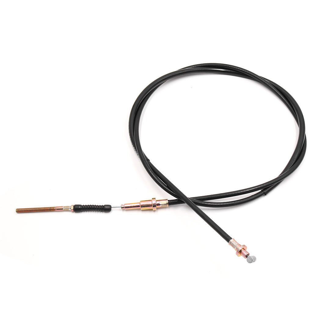 Amazon | uxcell オートバイリアブレーキケーブル ブラックワイヤ 長さ