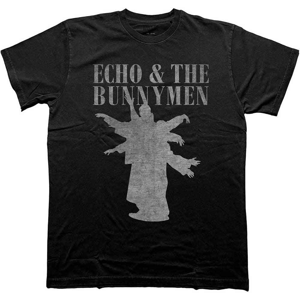 Rock Off Officially Licensed Products Echo & The Bunnymen T Shirt Silhouettes Band Logo Official Mens Black XXL