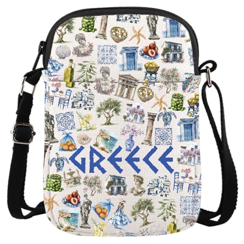 Greece Gift Greece Family Trip Gift Greek Vocation Gift Greece Travel Bag Greece Souvenir Crossbody Bag